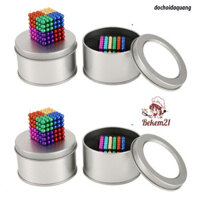 (FULL HỘP) Bộ nam châm hút từ Bucky Balls 216 viên nhiều màu bi nam châm tròn barkybar