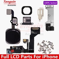 Full LCD Phần Cho iPhone 6G 6 Plus 6s 6sPlus Camera Trước Nút Home Cáp Mềm Tai Nghe Có Chân Đế Bộ Ốc Vít