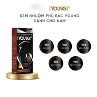 (FULL MÀU) Kem nhuộm phủ bạc Young dành cho nam, lên màu chuẩn, nhanh 50gx2 [TẶNG KÈM LƯỢC]