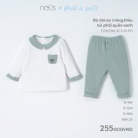 [Full Mẫu] NOUS - Bộ quần áo Nous dài tay Nous Baby | NF17A - 6M 9M 12M 18M
