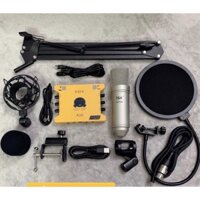 Full nóc bộ thu âm XOX k10 mic At100 phiên bản 2020 đầy đủ kẹp lọc chân màng