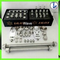 Full ốc salaya wave alpha [2018 - 2020], HÀNG CHUẨN PHÔI INOX 304, SÁNG BÓNG,CAM KẾT HÀNG KHÔNG RỈ SÉT