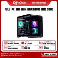 FULL PC GAMING  HTC MIK BARBATOS RTX3060 12GB (B760M ,I5 13400F, RAM 32GB, SSD 1TB, PSU 650W, RTX3060 12GB)
