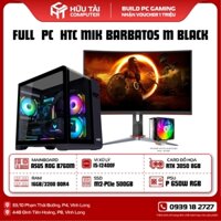 FULL PC HTC MIK BARBATOS M BLACK (GAMING B760M, Core i5-12400F - 2.50GHZ,GIGABYTE GeForce RTX 3050 EAGLE OC 6G,SSD M2-PCIe 500GB,TW-P650 RGB,RAM16GB)