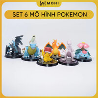 Full Set 6 mô hình Pokemon Pikachu Charizard MegaBlastoise MewTwo siêu đẹp