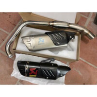 Full Sét Bô Akrapovic R1 + Cổ Bầu Hơi Gắn Winner Ex150 R15v3