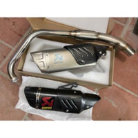 Full Sét Bô Akrapovic R1 + Cổ Bầu Hơi Gắn Winner Ex150 R15v3