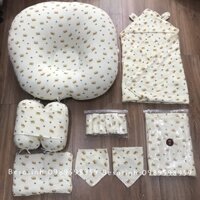 Full set chăn gối xô muslin cao cấp hổ nhí hot trend 2022