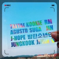 Full Set Sticker Hologram BTS