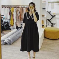 (full size 45kg-100kg)Váy bầu công sở bigsize màu đen cực sang