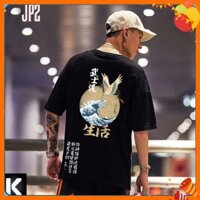 (FULL SIZE + ẢNH THẬT) Áo thun tay lỡ Nhật bản JP2 JAPAN OVERSIZE UNISEX (2 Màu ĐEN-TRẮNG)