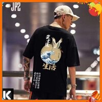 (FULL SIZE + ẢNH THẬT) Áo thun tay lỡ Nhật bản JP2 JAPAN OVERSIZE UNISEX (2 Màu ĐEN-TRẮNG)