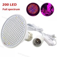 Full Spectrum 200 LED Bóng Đèn LED Phát Triển Đèn EU US AU Ac Cáp Nguồn Cho Rau Hoa Nhà Kính a2 VN5L