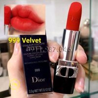 [Full túi Dior] Son Dior Matte 999 Velvet đỏ tươi chính hãng (Dòng nhung mới 2023) - PN158449