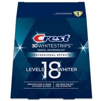 [Fullbox 20 gói] Miếng dán trắng răng Crest 3D White Professional Effects 2022