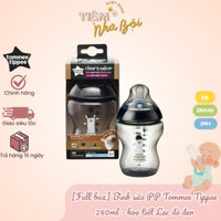 [Fullbox] Bình sữa Tommee Tippee PP 260ml - Lạc đà đen - Núm Việt
