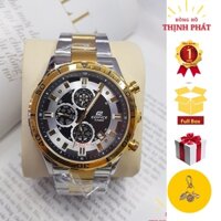 {FULLBOX] Đồng Hồ Nam CASIO EDIFICE 6 Kim Thể Thao Case 43mm - Dây Thép Không Gỉ Chống Nước - Cá Tính Năng Động