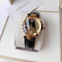 fullbox - đồng hồ nữ Versace Revive 35mm dây da - máy pin swissquartz thuỵ sĩ - tag giá, mã vạch check code đầy đủ