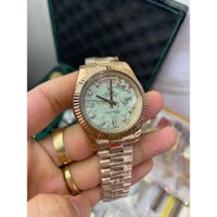 fullbox hãng - đồng hồ nam Rolex Daydate 41mm máy cơ nhật bản, mặt thiên thạch - dây thép không gỉ