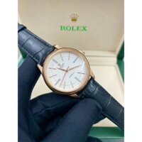 fullbox hãng - đồng hồ nam Rolex Cellini Time 39mm máy cơ nhật bản - dây da cá sấu