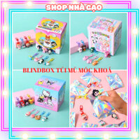 Fullbox hộp quà 32 túi mù móc khoá labubu, baby three crybaby hộp quà unbox túi mù móc khoá cho bé