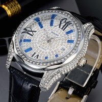 [Fullboxx 1:1] Đồng hồ nam Rolex đính đá full box dây da - bảo hành 12 tháng DH515 ngochang108 - Hàng mới về