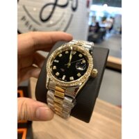 [Fullboxx 1:1] Đồng hồ nam Rolex - viền đá dây kim loại chống nước