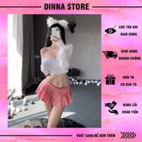 Fullset hóa trang cosplay cô học sinh sexy quyến rũ gợi cảm kèm phụ kiện và tất mã 766