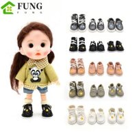Fung 1 Cặp Giày Bốt Búp Bê Obitsu 11, Khóa Họa Tiết Ngôi Sao 1 / 8 Giày Da Búp Bê Bjd, Đáng Yêu Obitsu 22 / 24 Da PU GSC 1 / 8 Bjd Doll Boots Trẻ Em