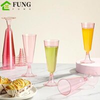 Fung 25 Chiếc Cốc Sáo, Cốc Champagne Dùng Một Lần 5 Oz Có Thể Tháo Rời, Ly Nướng Nhựa Không Thể Phá Vỡ Rượu Ly Cocktail
