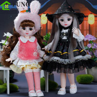 Fung 30cm Anime Bjd Doll, Mắt 3D kèm quần áo Búp bê Bjd 1 / 6, Đồ chơi nhà chơi Khớp hình cầu Nhiều màu sắc Dễ thương Đồ chơi khớp nối 30cm Đồ chơi trẻ em