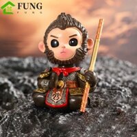 Fung Black Myth Ngộ nghĩnh Đồ chơi mô hình Ngộ Không, Thần thoại đen dễ thương 3D Ngộ Không Trang trí, Trò chơi nhựa thời trang Ngoại vi Phim hoạt hình Xe búp bê Sage vĩ đại