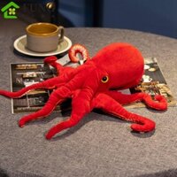 Fung Búp bê bạch tuộc đỏ, Mô phỏng Đồ chơi sang trọng bạch tuộc thực tế, Quà tặng Giáng sinh Sinh nhật Đệm lưng động vật biển 40cm75cm Đồ chơi trẻ em bạch tuộc nhồi bông