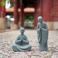 Fung Búp Bê Tượng Phật, Phim Hoạt Hình Mini Nhà Sư Nhỏ Tượng, Micro Phong Cảnh Trang Trí Handmade Lãng Mạn Hiện Đại Bể Cá Phật Điêu Khắc Halloween