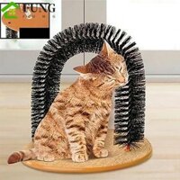 Fung Cat Toy Arch, Creative Lint Remover Pet Hair Cleaner, Soft Self Groomer Hình vòm có thể tháo rời Phụ kiện thú cưng