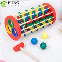 Fung Gõ Bóng Thang Đồ Chơi, Với Búa Montessori Gõ Bóng Thả Trò Chơi, Trò Chơi Bảng Xếp Hình Bằng Gỗ Phối Hợp Tay Mắt Đồ Chơi Huấn Luyện Trẻ Em Bé Trai Bé Gái