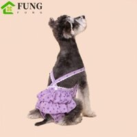Fung Nữ Dog Dot Váy, Quần Kinh Nguyệt Thú Cưng Có Thể Tái Sử Dụng Thoáng Khí, Miếng Lót Chó Pee Có Thể Giặt Được Chống Rò Rỉ Quần Sinh Lý Cho Chó Phụ Kiện Chó