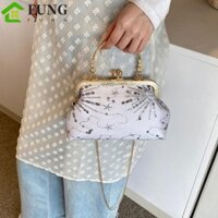 Fung Phong Cách Trung Hoa Sườn Xám Túi, Pháo Hoa Ngôi Sao Tiệc Tối Túi, Mặt Trăng Retro Lấp Lánh Kim Loại Dây Xích Kim Loại Sequin Túi Xách Đảng