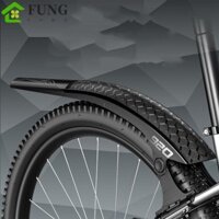 Fung Xe Đạp Phía Trước Phía Sau Chắn Bùn, Nhẹ Trước / Sau Xe Đạp Vỏ Cứng Chắn Bùn, Phụ Kiện Đi Xe Đạp PVC Màu Đen Có Thể Điều Chỉnh MTB Bicyele Fender Phụ Kiện Xe Đạp