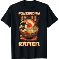 Funny Powered By Áo thun nghệ thuật thẩm mỹ mì Ramen Nhật Bản