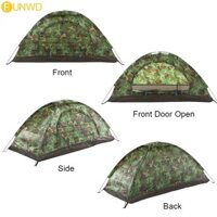Funnyworld  1 Lều cắm trại 2 người Siêu nhẹ Ngụy trang Sân vườn Tấm chắn nắng Đi bộ đường dài ngoài trời