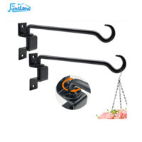 Funslane 2 gói Móc treo cây xoay, Chậu trồng cây treo tường, Giá đỡ móc treo cây hạng nặng, Móc treo thức ăn cho chim treo tường cho hoa, đèn lồng, chậu, giỏ