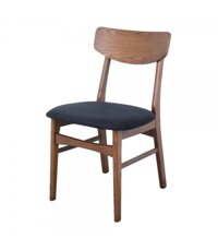 FURDINI Ghế ăn bằng gỗ có đệm ngồi W46xH77,5xD50cm màu xám đậm