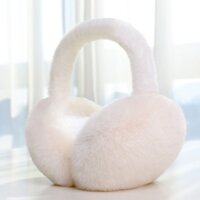 Furry ear warm woman ins high-looking anti-cold, anti-freezing, warm ear protection foldable Korean version of ear cover for autumn and winter