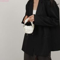 Fusionflash Cloud Xếp Ly Ví Đựng Tiền Xu, Túi Xách Mini Quilted Ví Nhỏ, Móc Treo Thanh Lịch Màu Trơn Ví Du Lịch