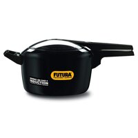Futura 5-Litre Hard Anodized Induction Compatible Pressure Cooker, Small, Black
