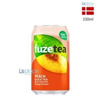 Fuzetea Trà đen vị đào đóng lon