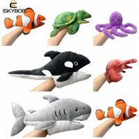 Fuzou Con Rối Bông Hình Cá Mập / Cá Voi / Cá Voi / Động Vật Biển Có Thể Di Chuyển Được Cho Trẻ Mẫu Giáo