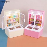 [Fys] 1: 12 Nhà Búp Bê Thu Nhỏ Đồ Uống Tủ Đông Phát Sáng Siêu Thị Tủ Kem Mô Hình Trang Trí Đồ Chơi Phụ Kiện Nhà Búp Bê [VN]
