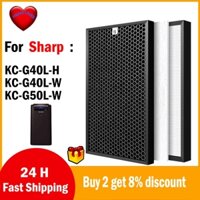 Fz-d40hfe FZ-G40DFE Dành Cho Máy Lọc Không Khí Sharp KC-G40 KC-G50 KC-G40L-H KC-G40L-W KC-G50L-W Thay Thế Bộ Lọc HEPA Và Carbon